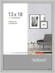 nielsen Bilderrahmen, 13 x 18 cm, Aluminium, Silber matt, Fotorahmen zum Auftstellen