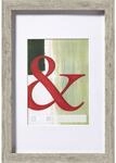 walther design EA030D Stockholm Holzrahmen, 20x30cm, grau
