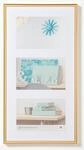 walther design Bilderrahmen gold 3x 13x18 cm Galerie mit Passepartout, New Lifestyle