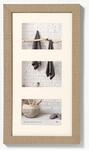 walther design Bilderrahmen beige 3x 10x15 cm Galerie mit Passepartout, Home