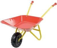 Idena - Metallschubkarre f&uuml;r Kinder ab 6 Jahren in rot gelb, ca. 78 x 40 x 38...