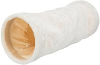 Trixie 42981 Spieltunnel, Pl&uuml;sch, &oslash; 22 &times; 60 cm, beige