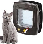 Ferplast Magnetische Katzenklappe, Katzent&uuml;r, 4-Wege steuerbarer EIN- und Ausgang,