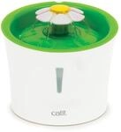 Catit Flower Fountain, Blumentrinkbrunnen f&uuml;r Katzen, 3L, wei&szlig;/gr&uuml;n, 1 St&uuml;ck (1er