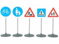 Klein Verkehrszeichen-Set 5-teilig I Übungszeichen für Verkehrserziehung Rad- und