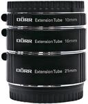D&Ouml;RR Zwischenringsatz (10, 16, 21mm) f&uuml;r Olympus/Panasonic MFT
