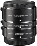 Walimex 20795 Pro Automatik-Zwischenringsatz Makroringe f&uuml;r Micro Four Thirds