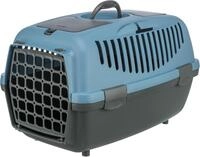 TRIXIE Transportbox Capri 2 &ndash; XS-S: 34 &times; 31 &times; 55 cm, grau/blau,...