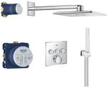 GROHE Grohtherm SmartControl - Duschsystem-Set inkl. Unterputz-Thermostat...