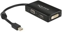 Delock 62631 Adapterkabel mini DisplayPort 1.1 Stecker > 1 x VGA + 1 x HDMI + 1...