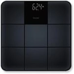 Beurer GS 235 Glaswaage, Digitale Personenwaage mit Magic-Display, Anti-Rutsch