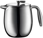 Bodum columbia Kaffeebereiter (Doppelwandig, Edelstahl, Sp&uuml;lmaschinengeeignet, 0,5