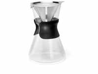 Leopold Vienna LV117000 Slow Coffee Maker Lento 880ml, Edelstahl, Transparent