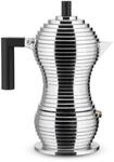 Alessi MDL02/3 B Pulcina Espressomaschine - Gu&szlig;aluminium. Griff und Knopf aus PA,