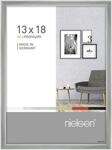 nielsen Bilderrahmen, 13 x 18 cm, Aluminium, Silber glanz, Fotorahmen zum Auftstellen