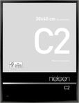 nielsen Bilderrahmen, 30 x 40 cm, Aluminium, Schwarz glanz, Fotorahmen zum...