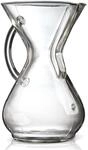 Chemex,CM-6GH,Kaffee AA8Zubereiter, Edelstahl,rostfrei, Farblos, mitGlasgriff, f&uuml;r