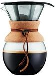 Bodum 11571-109 Pour Over Kaffeebereiter mit Permanentfilter 1 L, Mehrlagig,