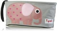 3 Sprouts, 100% Polyester Stroller Organiser, Berry Elephant