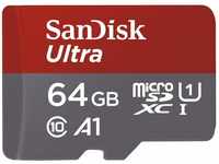 SanDisk Ultra 64 GB microSDXC Memory Card + SD Adapter with A1 App Performance...