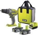 RYOBI 18V ONE+ 2-Gang Akku-Schlagbohrschrauber R18PD3-215S (13mm Bohrfutter, 24