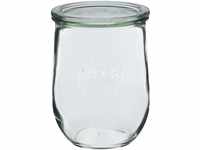 Weck Einkochgläser-Set - Einkochglas 4 Stück a 1 Liter - Einweckglas-Set mit