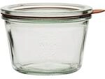 Weck Einkochgl&auml;ser mit Glasdeckel - F&uuml;llmenge: 250 ml - Sturzform - 4 St&uuml;ck