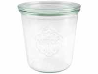 Weck rund Rand Form Jar glas, durchsichtig, 580 ml, 6er pack