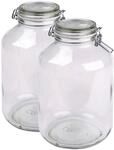 M&Auml;SER 926240 Gothika, Einmachgl&auml;ser gro&szlig;, 2er Set &agrave; 4,8 l, made in Germany,