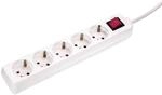 as - Schwabe 5-Fach Steckdosenleiste wei&szlig; mit Schalter 230 V / 16 A &ndash;