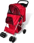 vidaXL Hundewagen Hundebuggy Rot