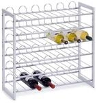 Zeller 27360 Weinregal, Metall verchromt, 68 x 26.5 x 63 cm, wei&szlig;