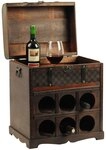 Garden Pleasure Weinregal im Kolonialstil Aufbewahrung Kiste Dekoration Holz Schatz