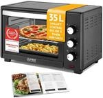 TZS First Austria - Minibackofen 35L 1600W - Mini Backofen Pizzaofen stufenlose