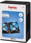 Hama DVD-H&uuml;llen f&uuml;r 6 DVDs (Auch passend f&uuml;r CDs und Blu-Rays, Mit Folie zum