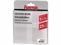 Hama CD-Rom/DVD-Rom/Blu-ray Schutzhüllen (Slim-Design, Sleeve aus Kunststoff,...
