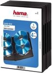 Hama DVD-H&uuml;lle f&uuml;r 4 DVDs (auch passend f&uuml;r CDs und Blu-Rays, mit Folie zum