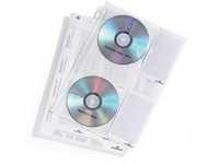 Durable CD/DVD-Hüllen (A4 mit Schutzvlies für 4 CDs/DVDs, aus PP) Beutel à 5