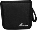 MediaRange CD DVD Blu-ray Archivierungsmappe f&uuml;r 24 Discs Nylon Schwarz | F&uuml;r 24