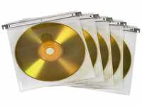 Hama CD Doppel-Schutzhüllen (für 100 CDs/DVDs/Blu-rays, zur Befestigung in