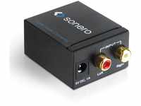 sonero AC000 Audio Analog/Digital Konverter 2X Cinch Stereo Audio (L/R) auf Digital