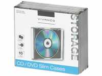 Vivanco CD/DVD Slim Case (10-er Pack) schwarz