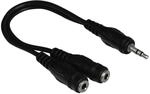 Hama 3,5-mm-Klinkenstecker Stereo - 2x 3,5-mm-Klinkenkupplung Stereo