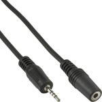 InLine&reg; Klinken Adapterkabel 4pol. 2,5mm Stecker - 4pol. 3,5mm Buchse, 0,2m