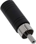 InLine 99325 Audio Adapter, Cinch Stecker auf 3,5mm Klinke Buchse, Mono