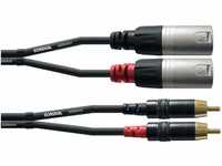 CORDIAL Kabel audio doppelt XLR male/Rca 6 m Kabel AUDIO Essentials RCA