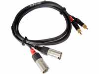 CORDIAL Kabel audio doppelt XLR male/Rca 1,5 m Kabel AUDIO Essentials RCA