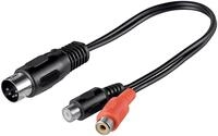 Goobay 27042 Audio Kabeladapter, DIN-Stecker zu stereo Cinch-Buchse - DIN-Stecker