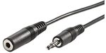 VALUE 3,5mm Verl&auml;ngerungskabel ST/BU, schwarz, 5 m