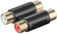 Wentronic A 181 G - Kabelschnittstellen-/Adapter (2xRCA, 2xRCA, Weiblich/weiblich,